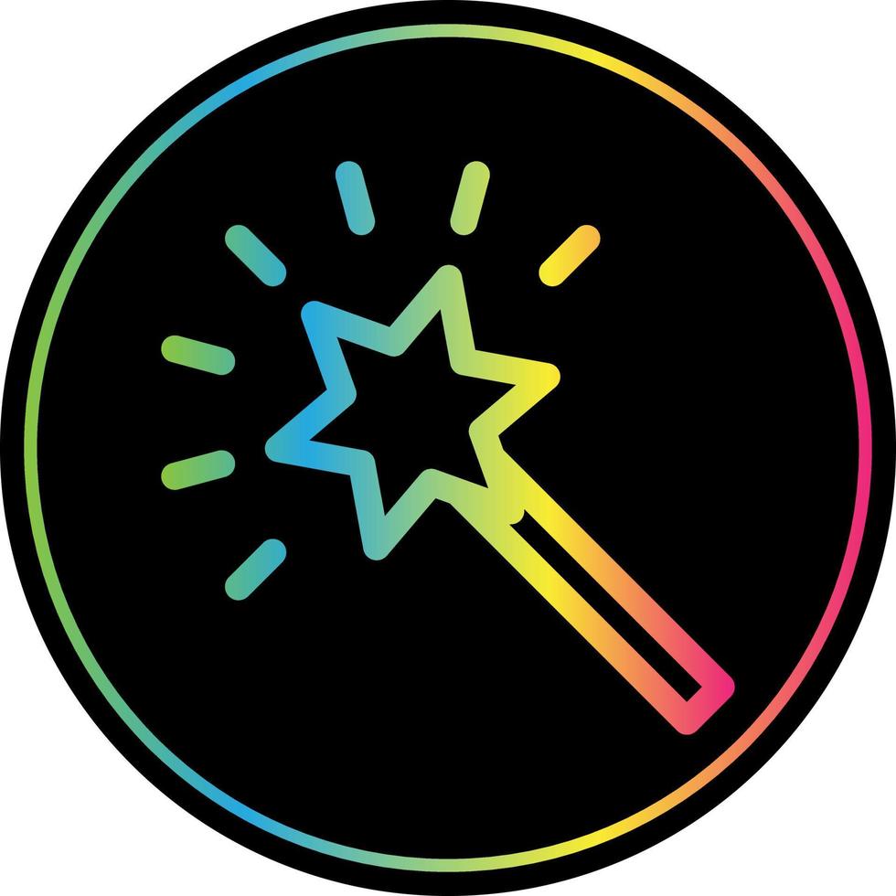 Magic Stick Vector Icon Design