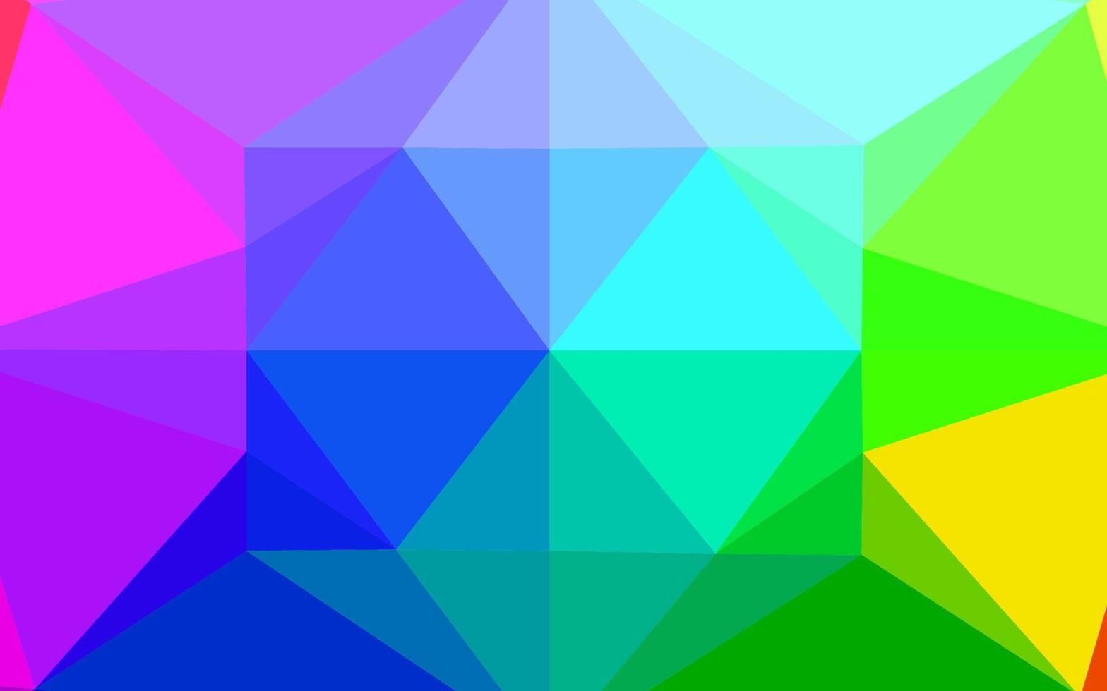 Light Multicolor, Rainbow vector shining hexagonal pattern.