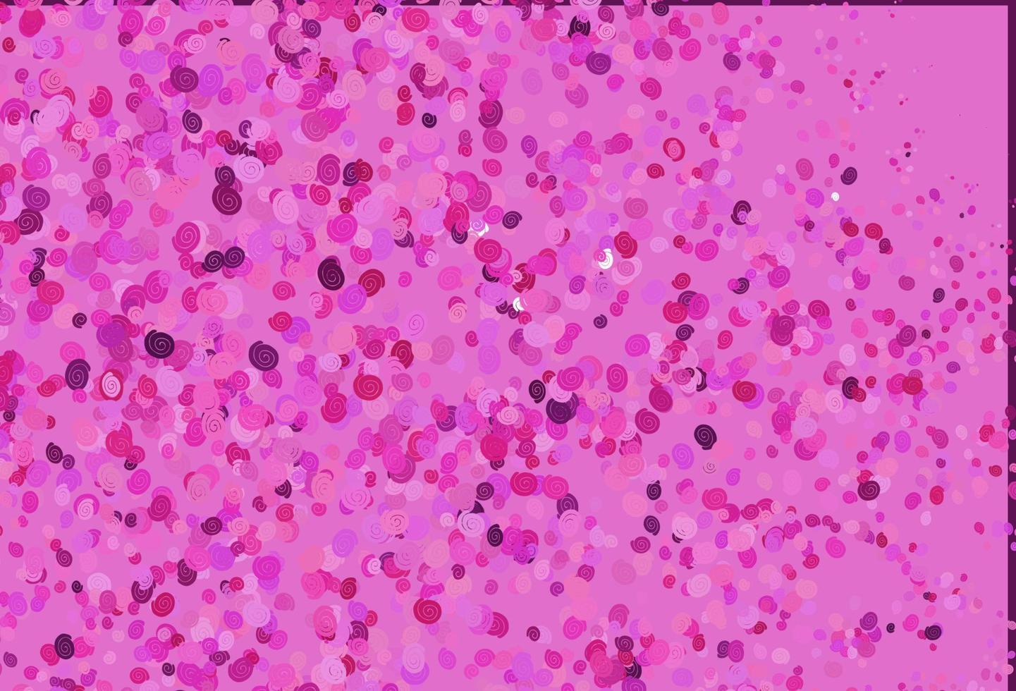 Light Pink vector pattern with liquid shapes.