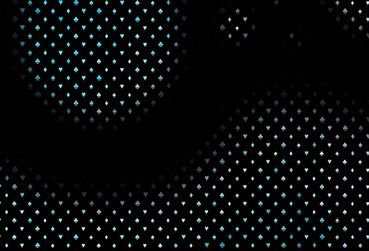 Dark blue vector pattern with symbol of cards.