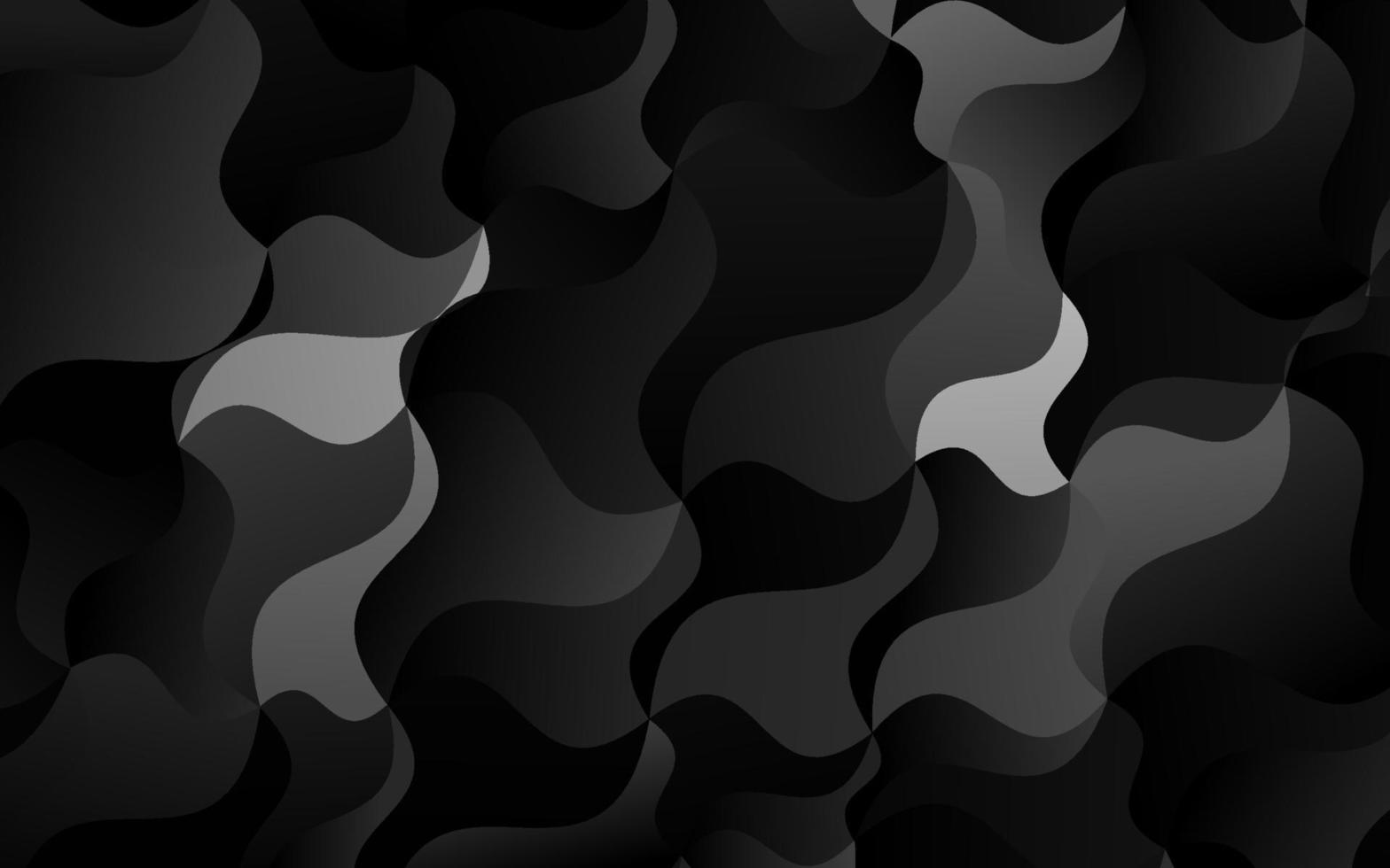 Dark Silver, Gray vector pattern with bubble shapes.