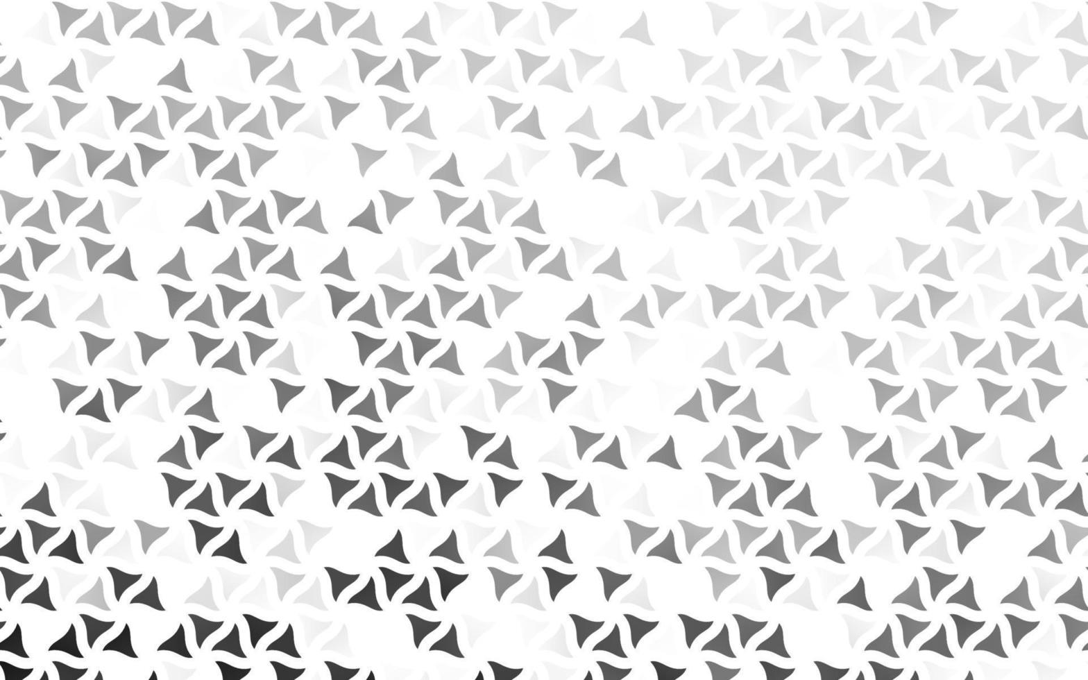 Light Silver, Gray vector seamless background with triangles.