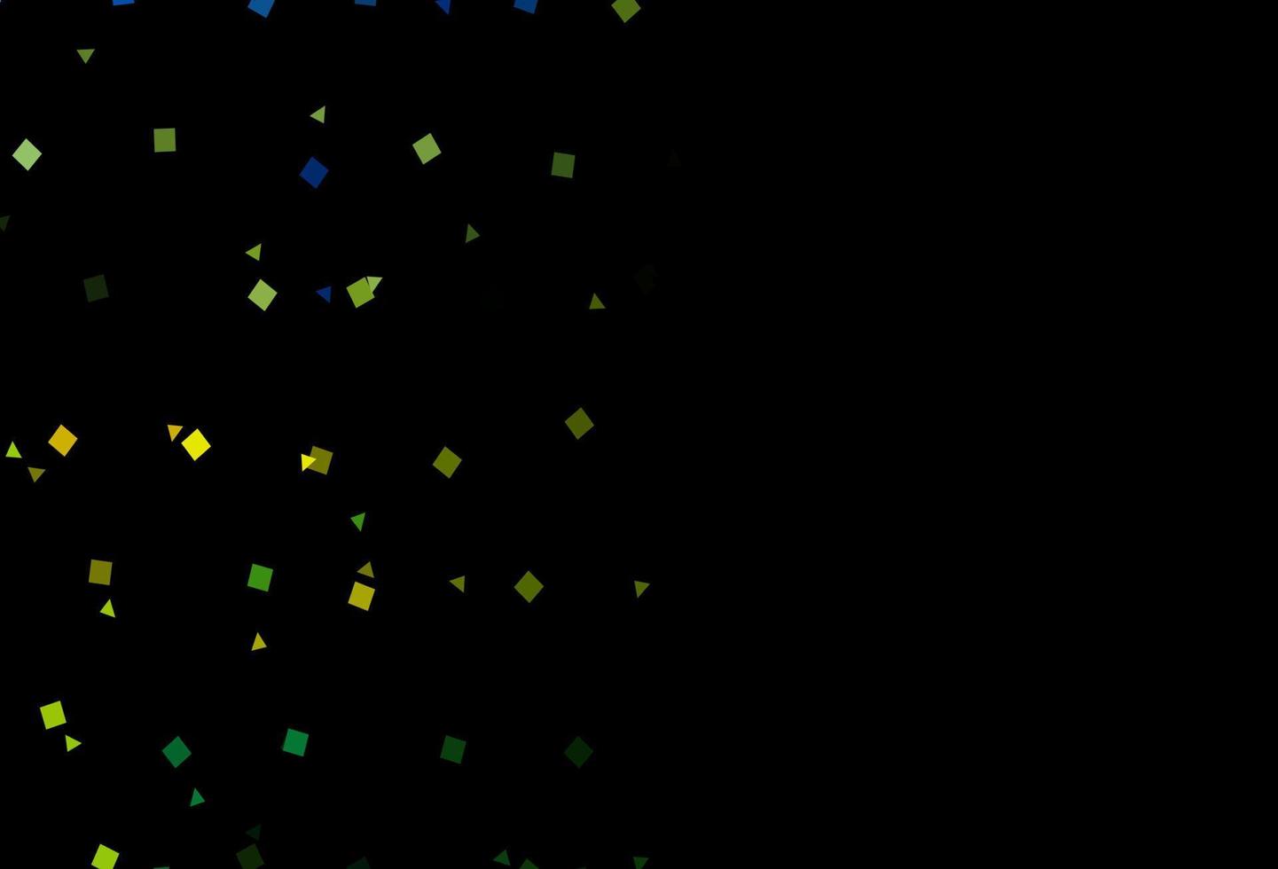Dark Blue, Yellow vector layout with circles, lines, rectangles.