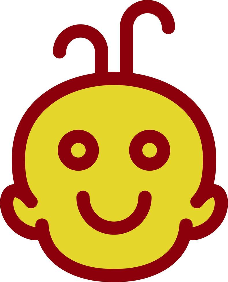 diseño de icono de vector de sonrisa de bebé