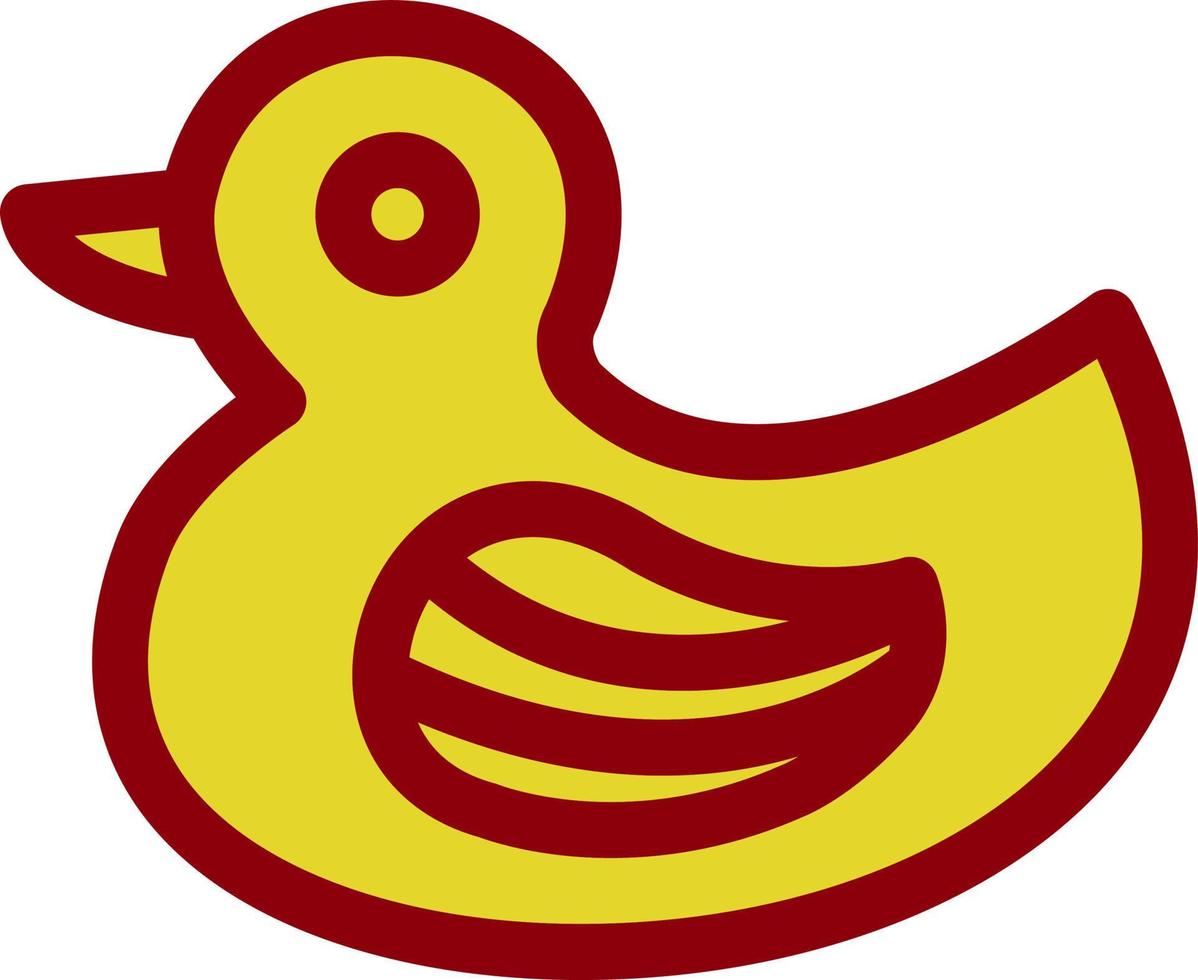 Rubber Duck Vector Icon Design