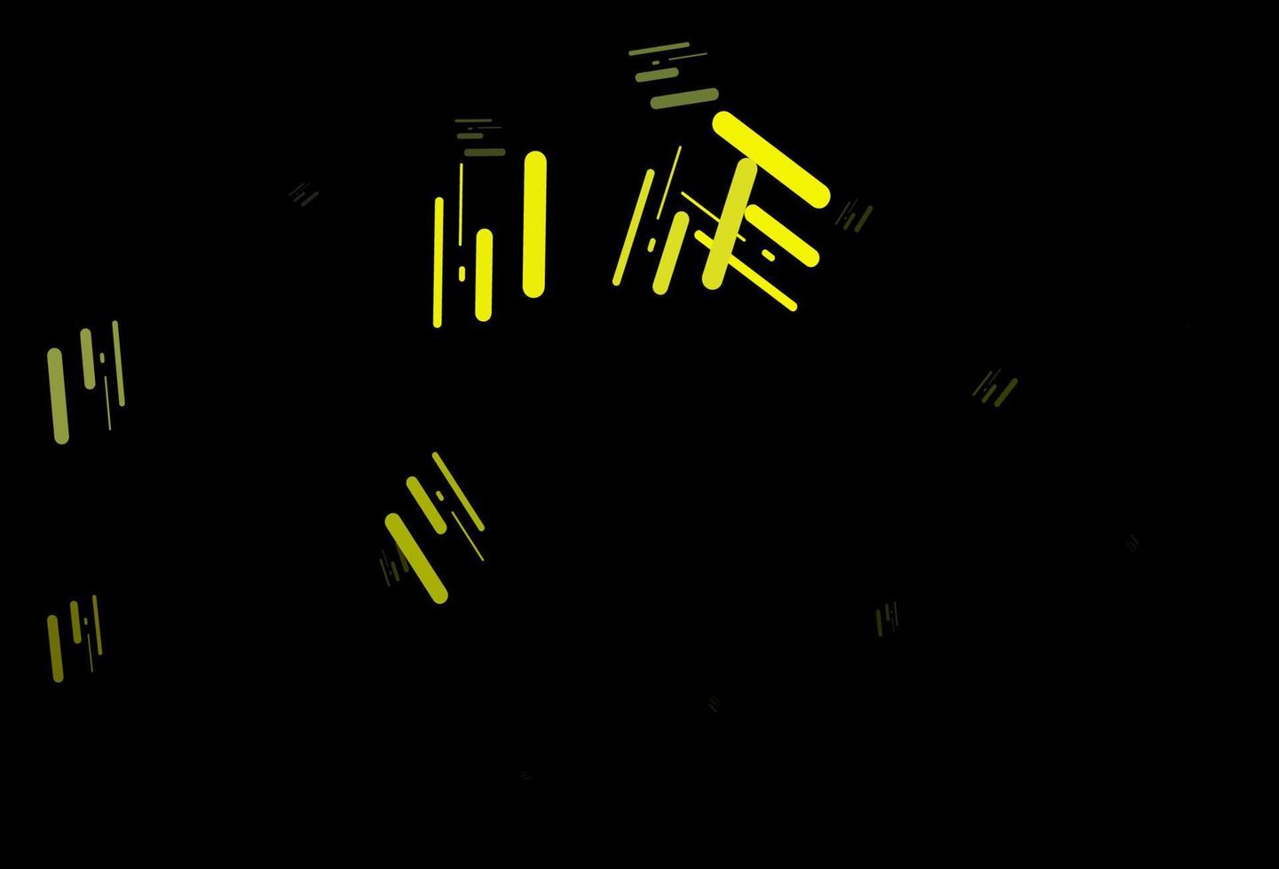 Dark blue, yellow vector template with repeated sticks.
