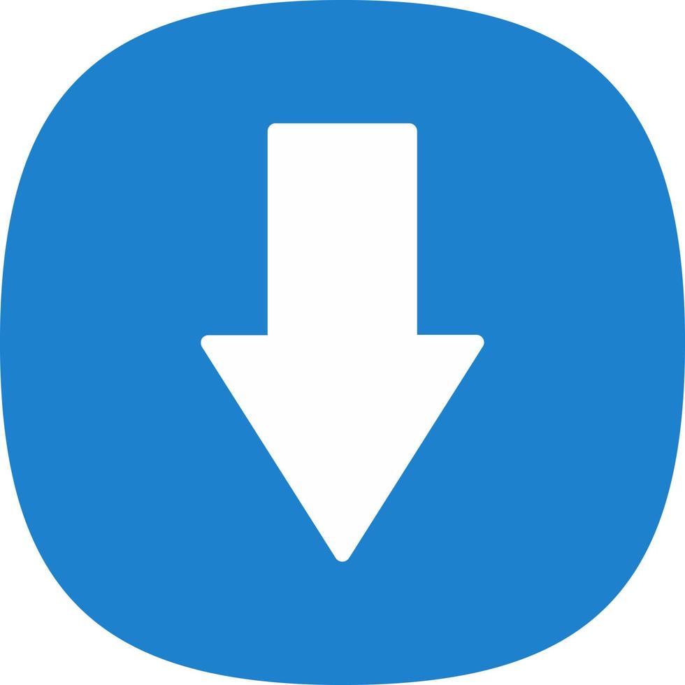 Down Vector Icon Design