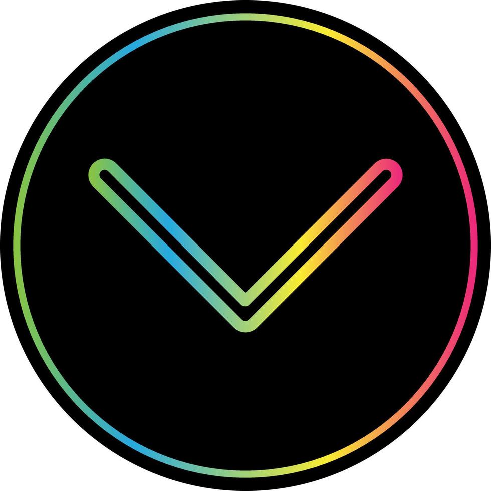 Down Vector Icon Design