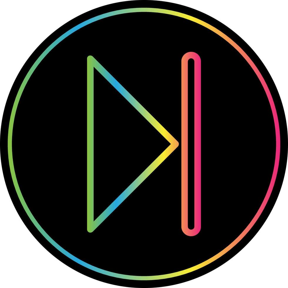 Skip Vector Icon Design