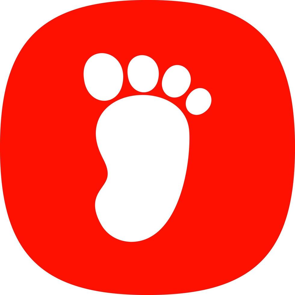 Footprint Vector Icon Design