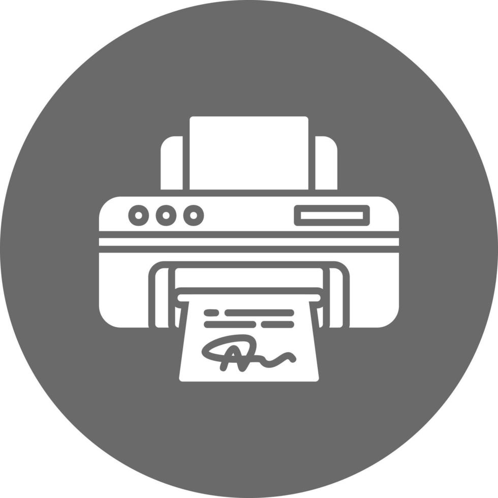 Printer Creative Icon Design vector