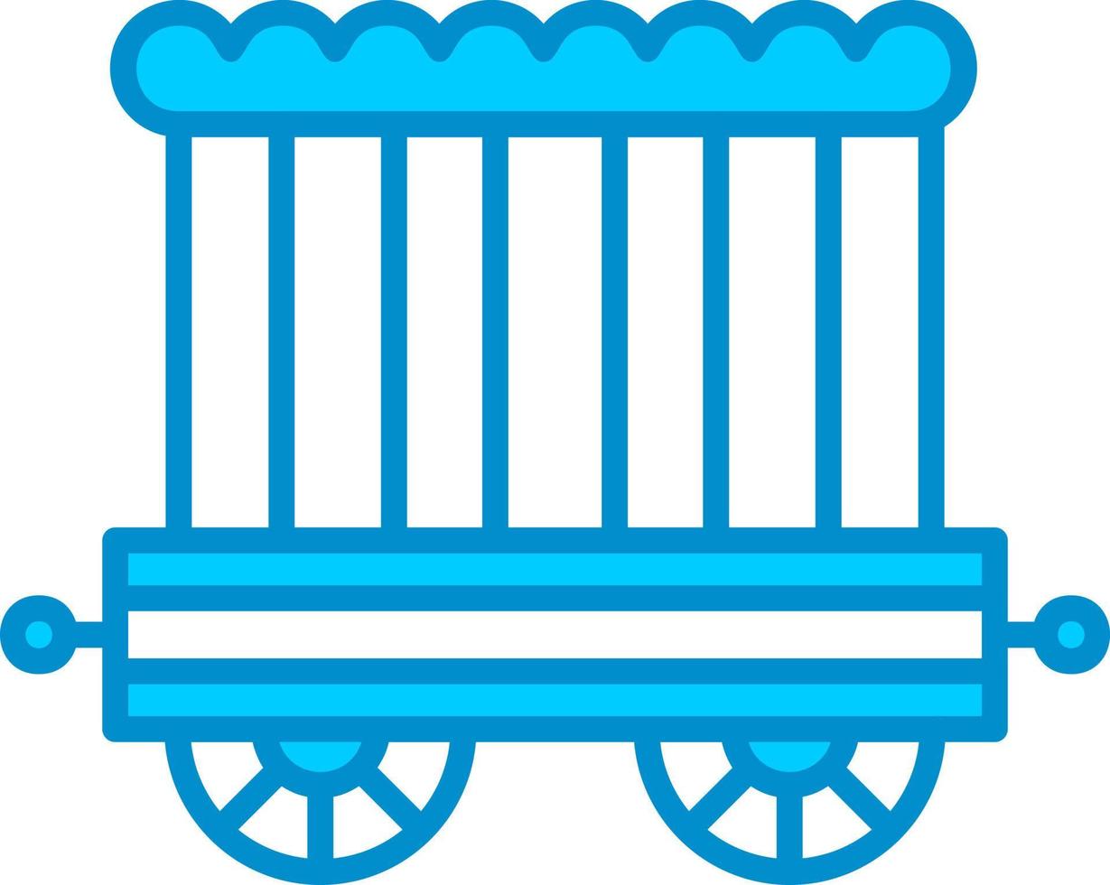 Circus Carriage Creative Icon Design vector