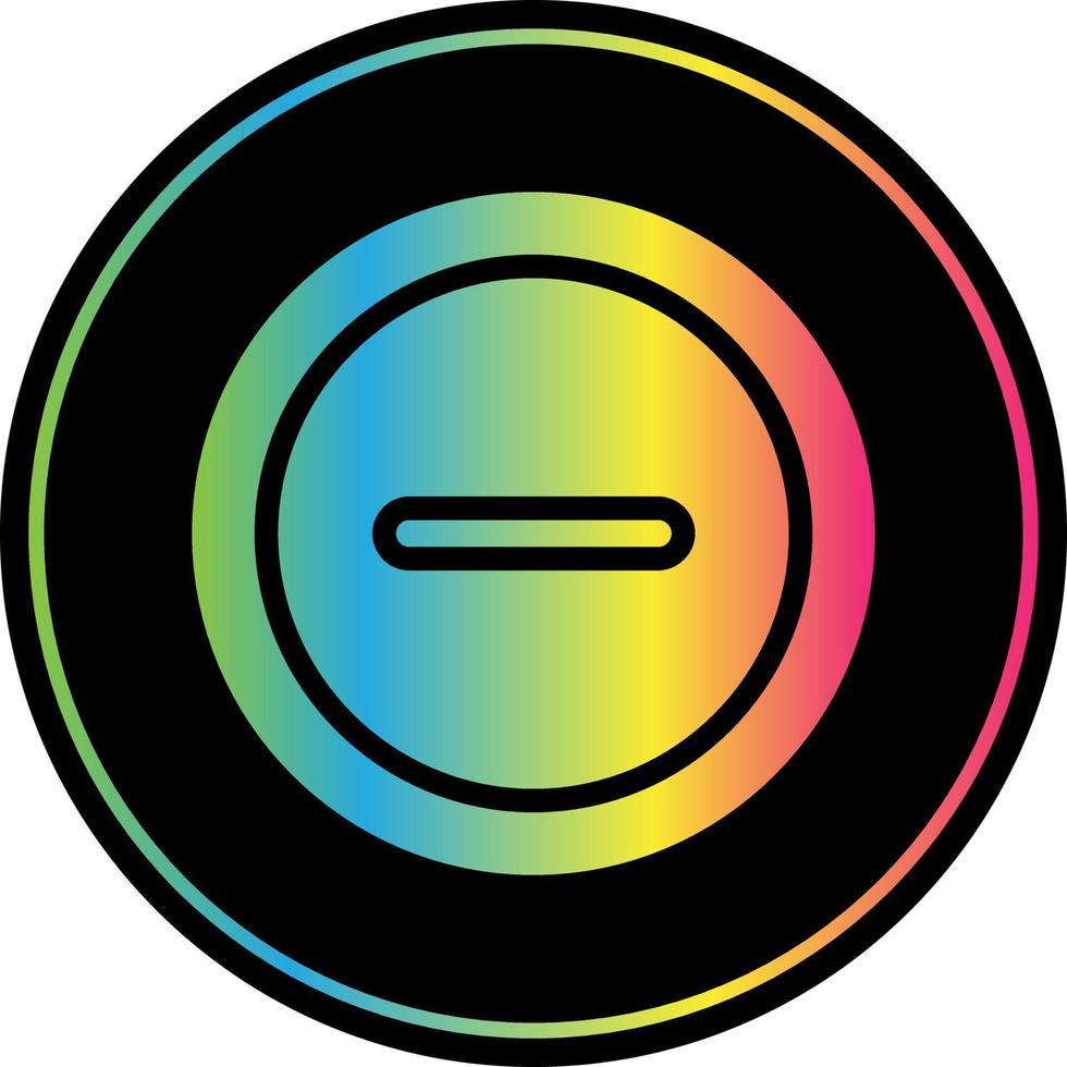 Minus Vector Icon Design