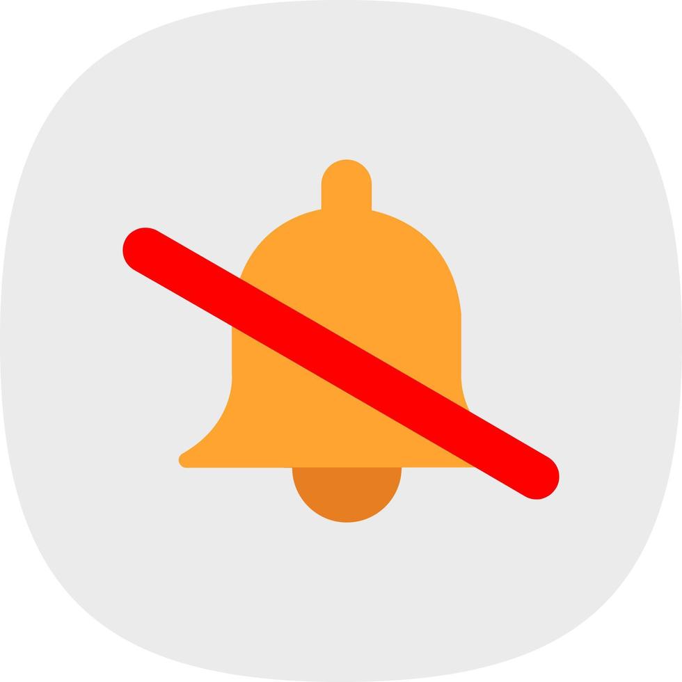 Bell Off Vector Icon Design