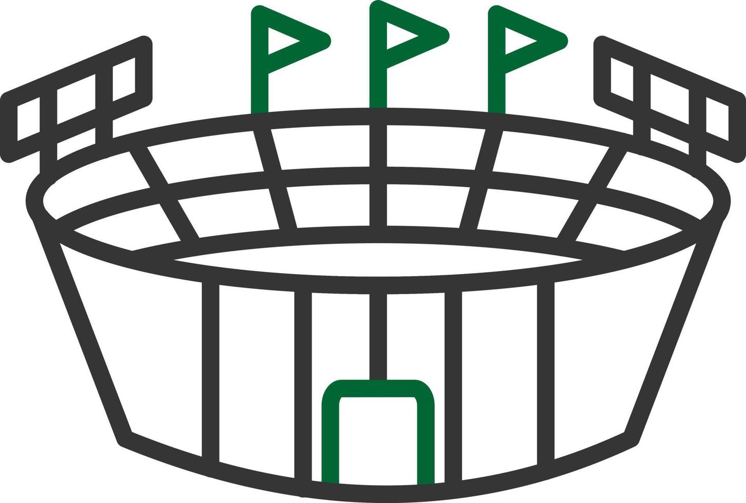 Stadium Creative Icon Design vector