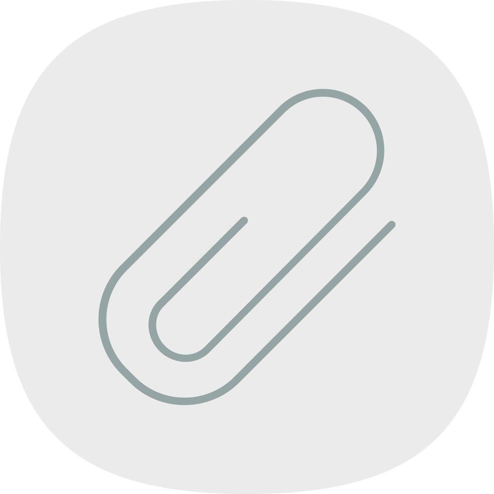 Paperclip Vector Icon Design