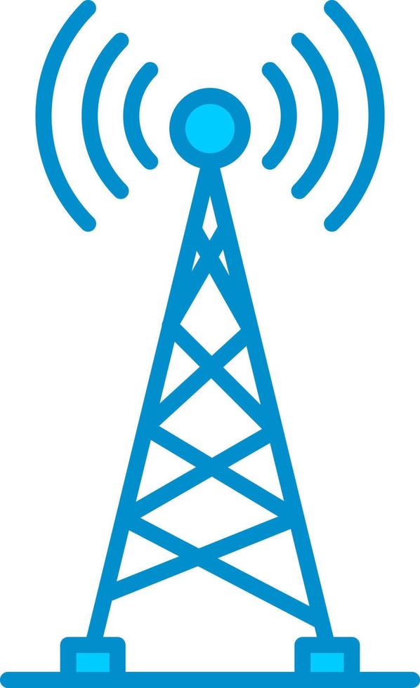 Radio Tower Creative Icon Design vector