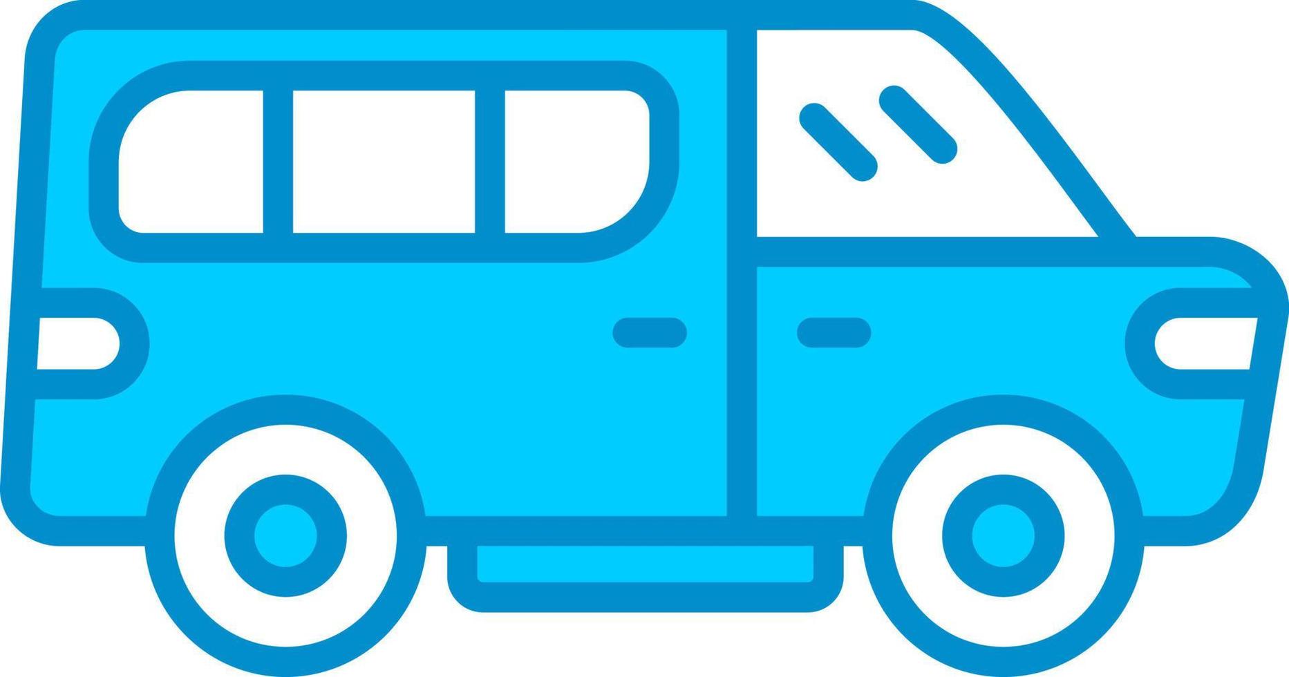 Minivan Creative Icon Design vector