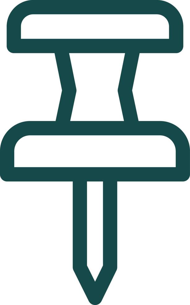 Push Pin Vector Icon Design