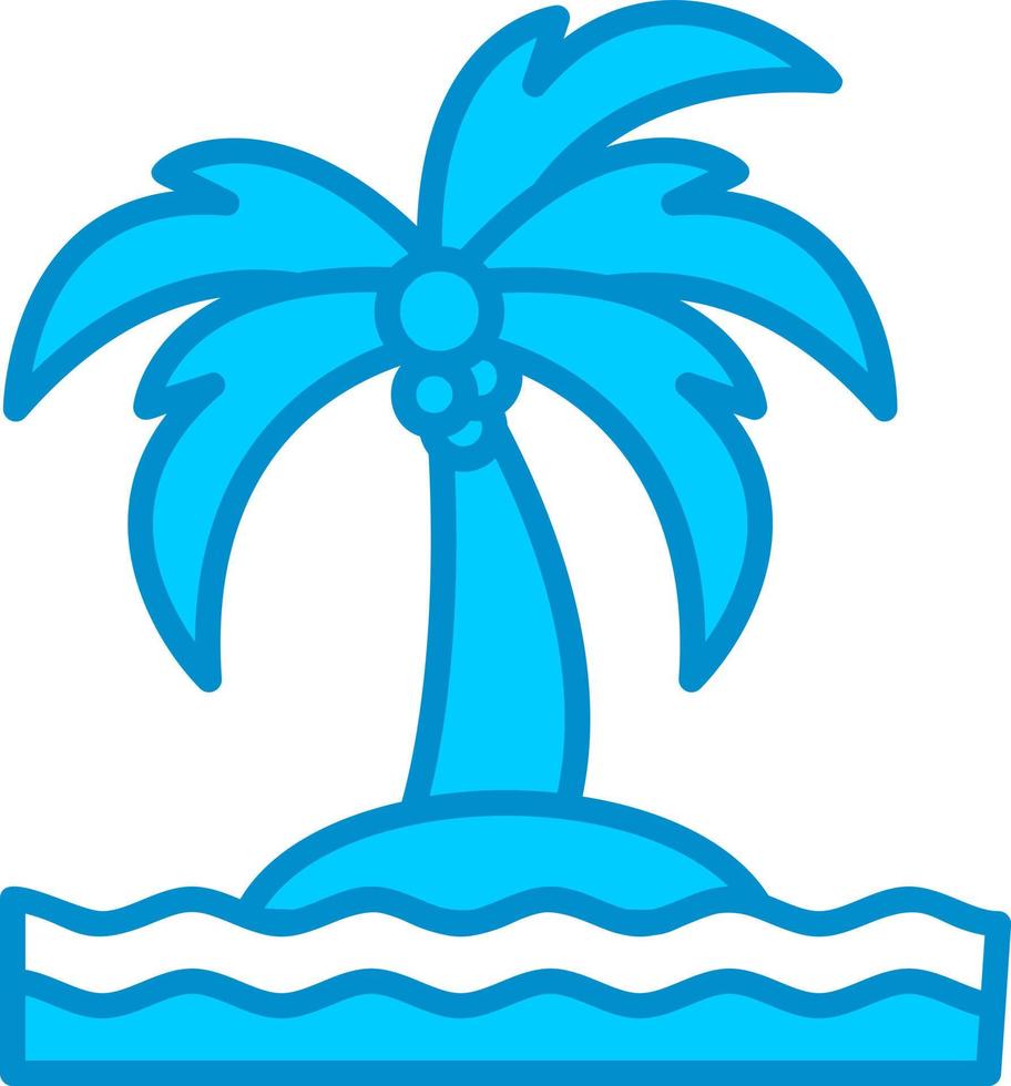 diseño de icono creativo de isla vector