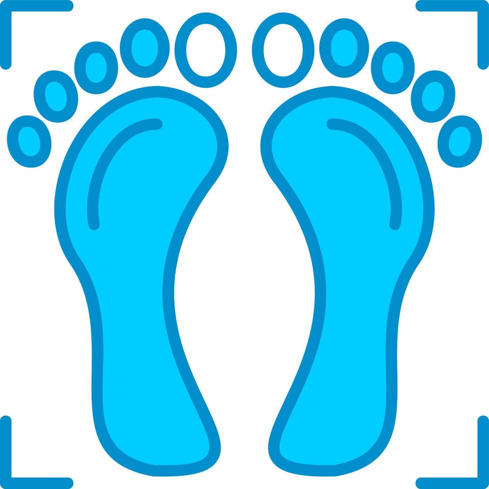 Foot Print Creative Icon Design vector