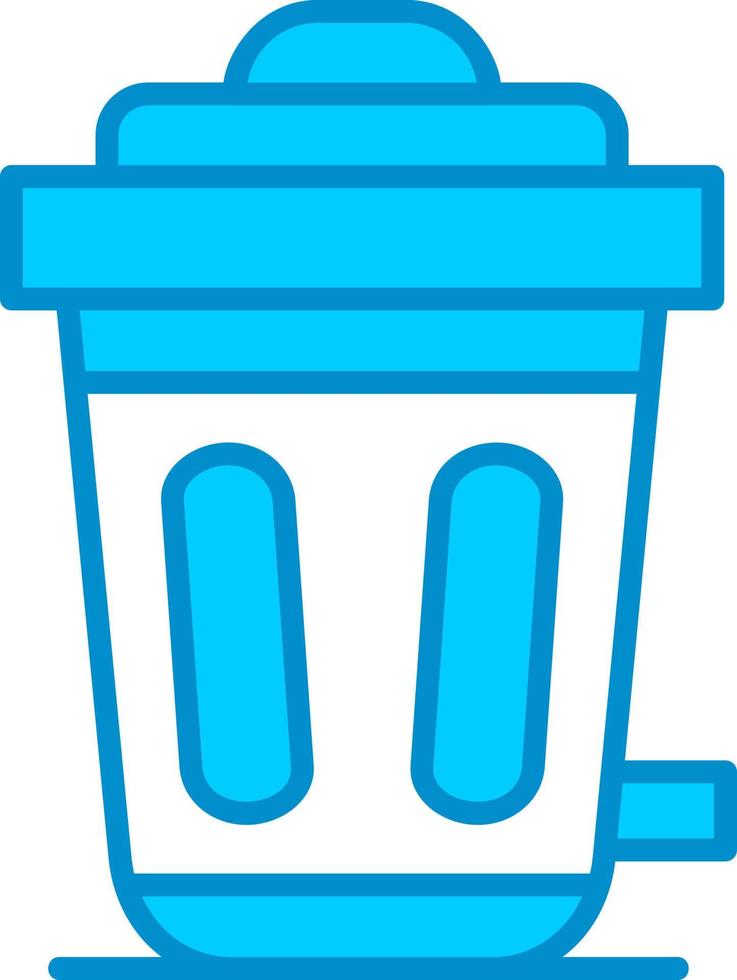 Trash Bin Creative Icon Design vector