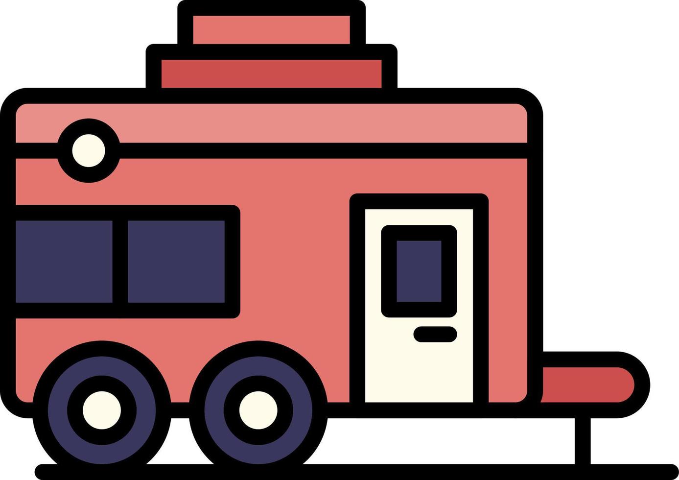 Caravan Creative Icon Design vector