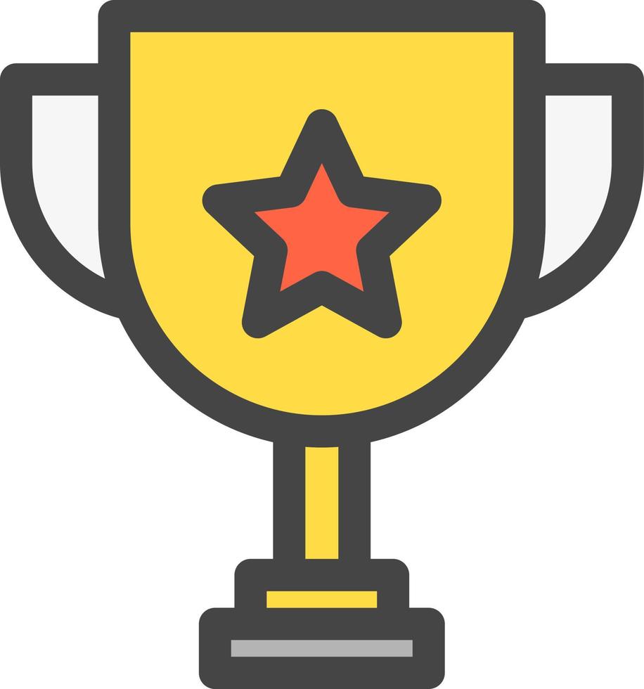 Trophy Vector Icon Design