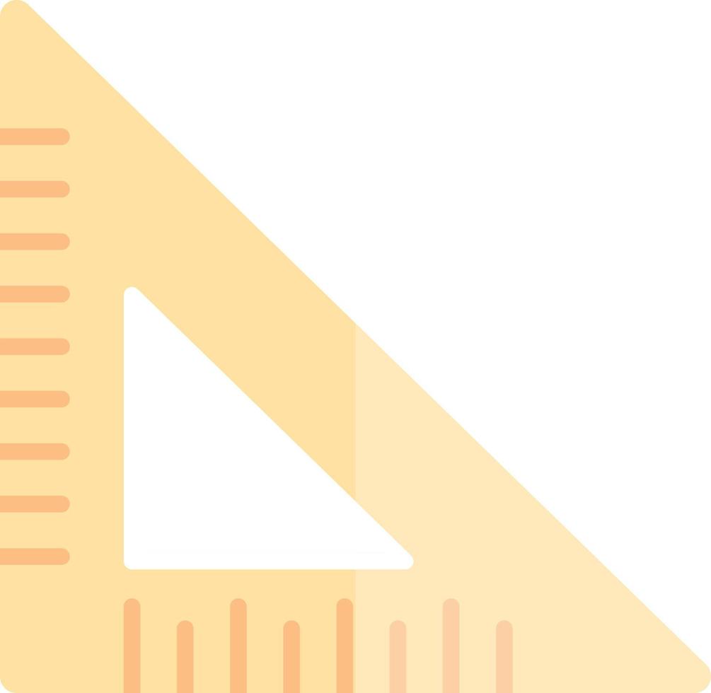 Triangular Ruler Vector Icon Design