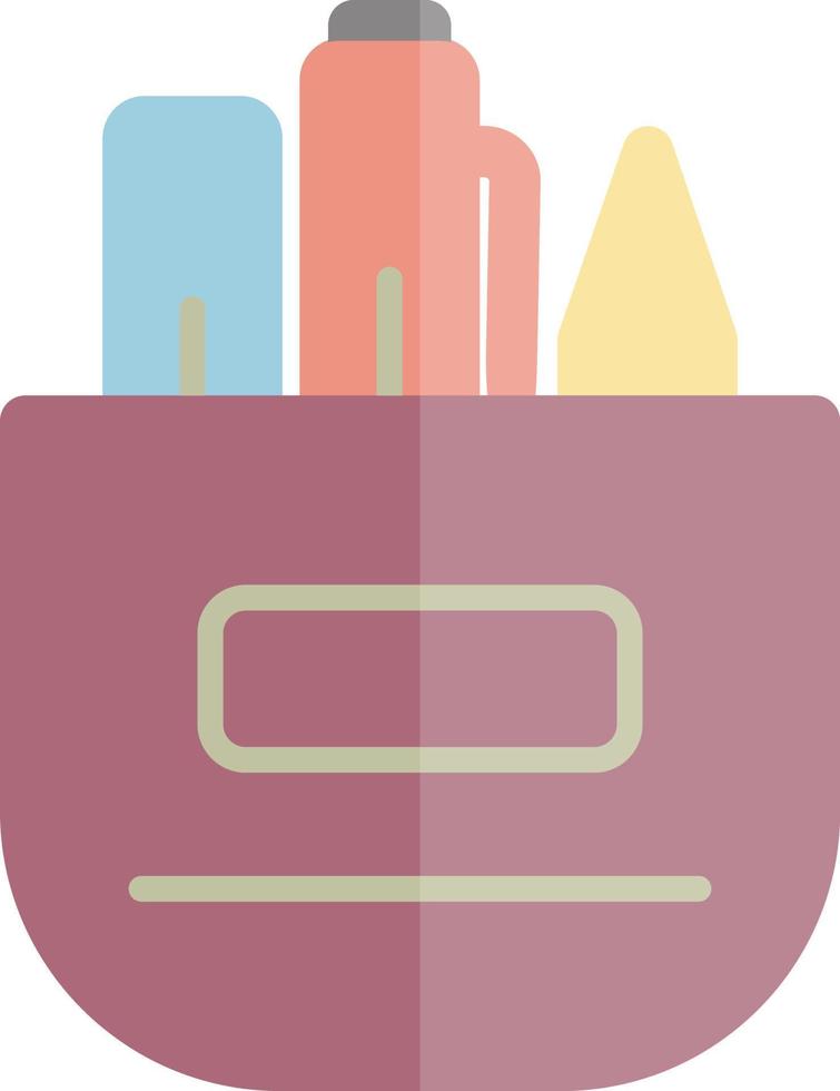 Pencil Case Vector Icon Design