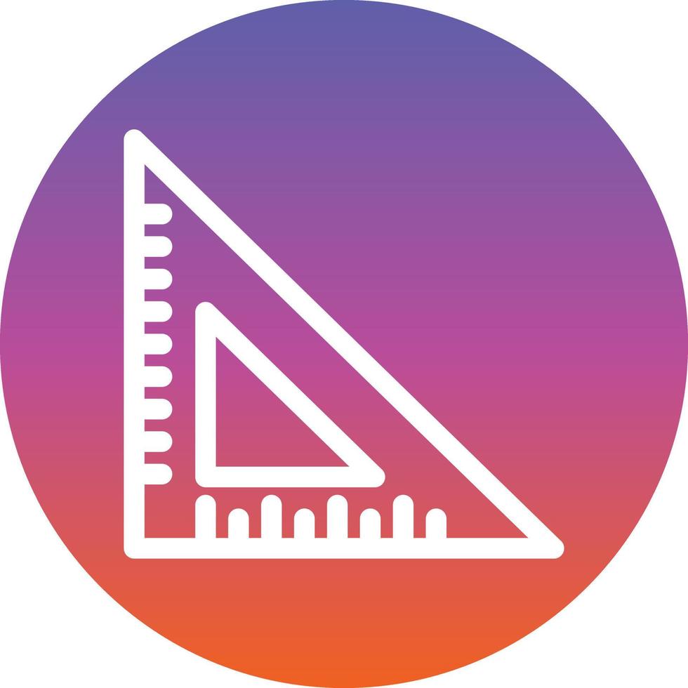Triangular Ruler Vector Icon Design