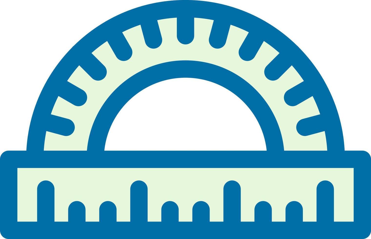 Protractor Vector Icon Design