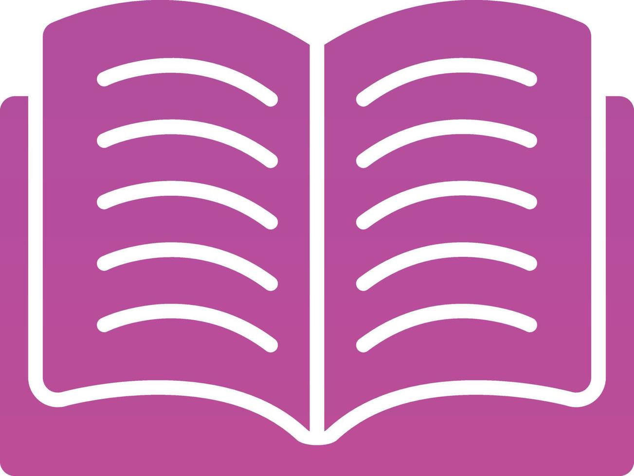 Open Book Vector Icon Design