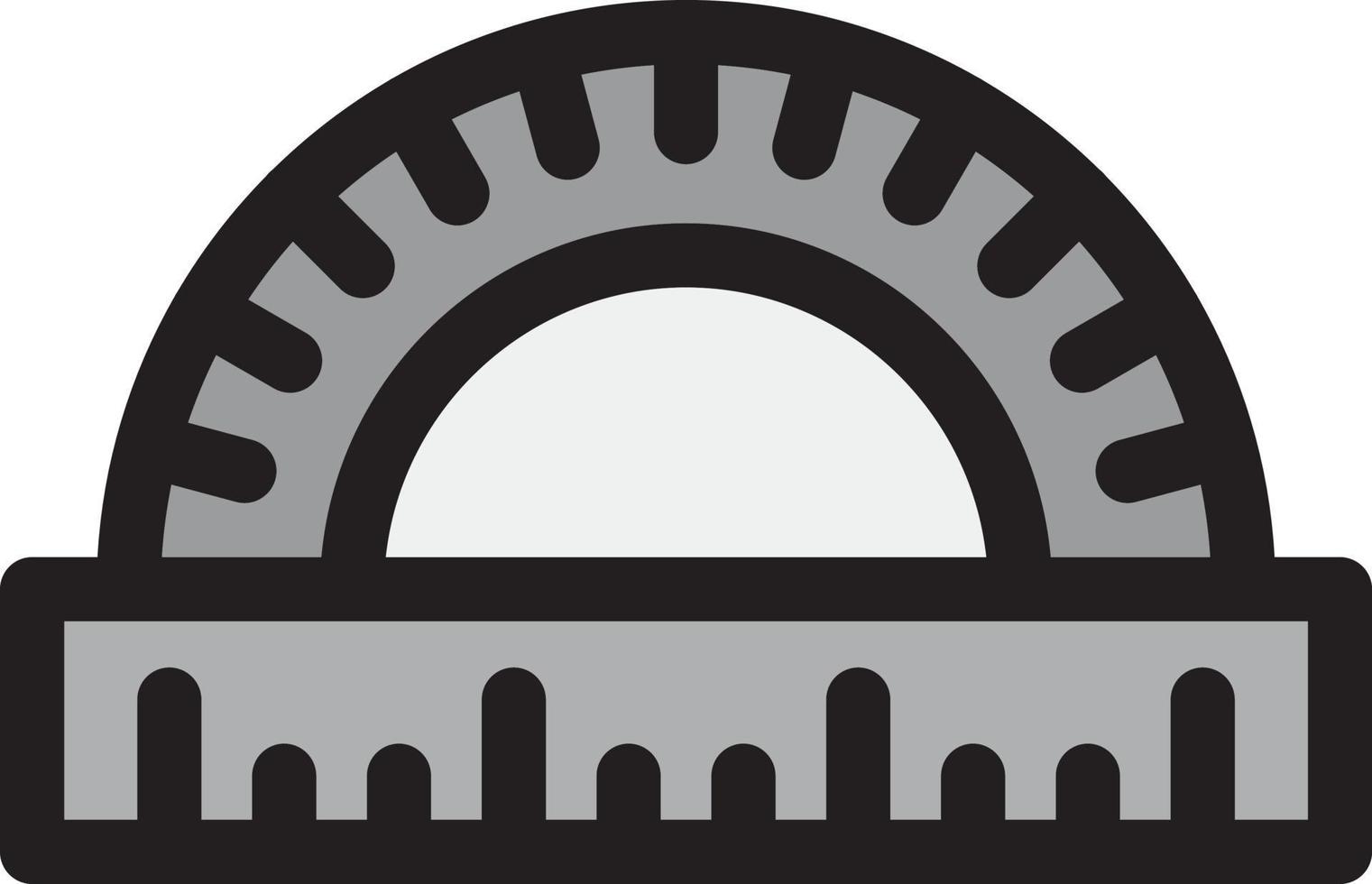 Protractor Vector Icon Design