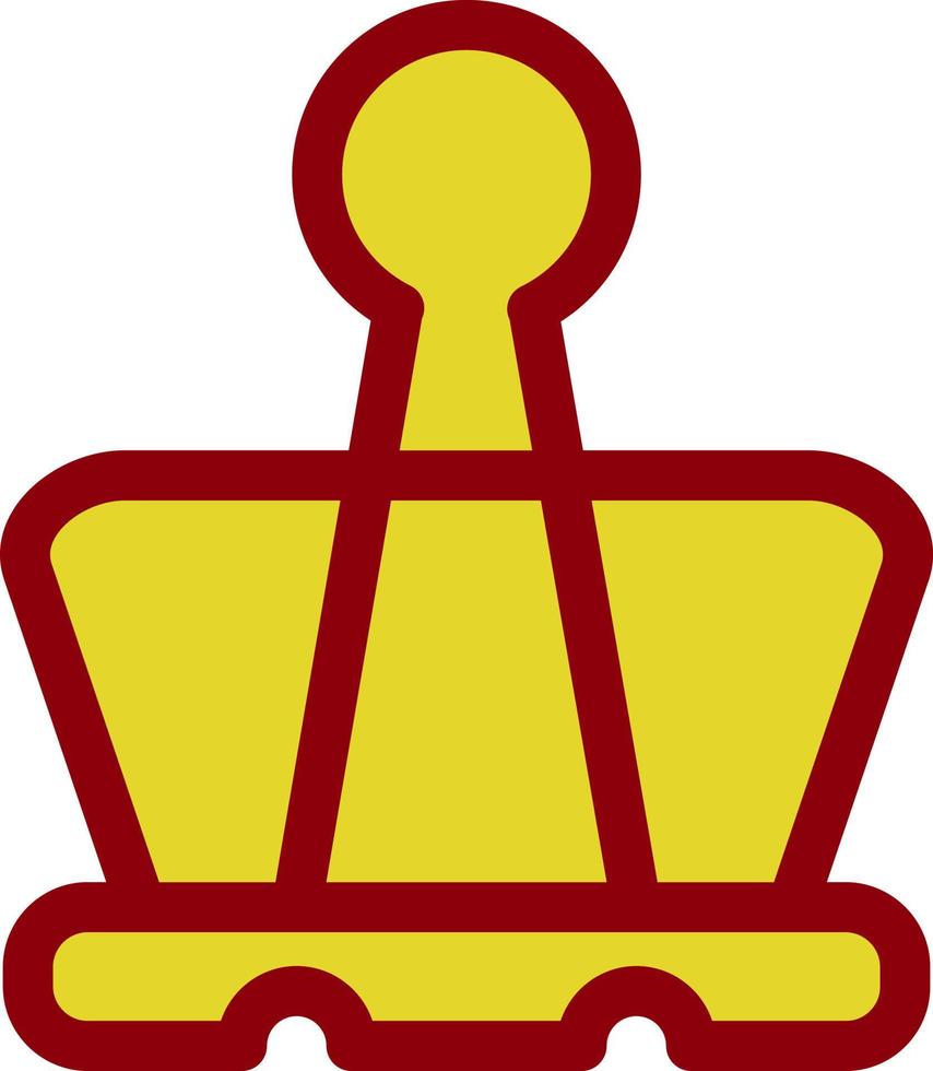 Binder Clip Vector Icon Design