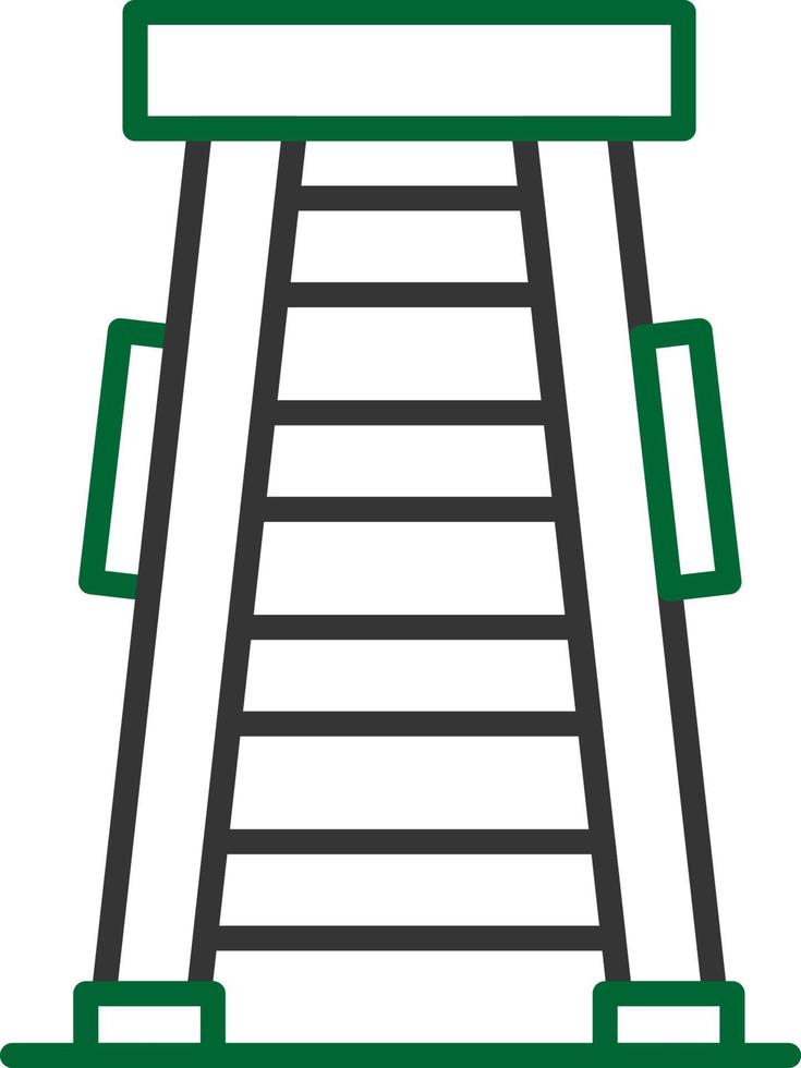 diseño de icono creativo de escalera vector