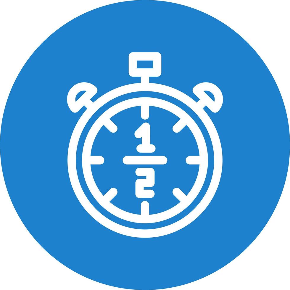 Half Time Vector Icon Design
