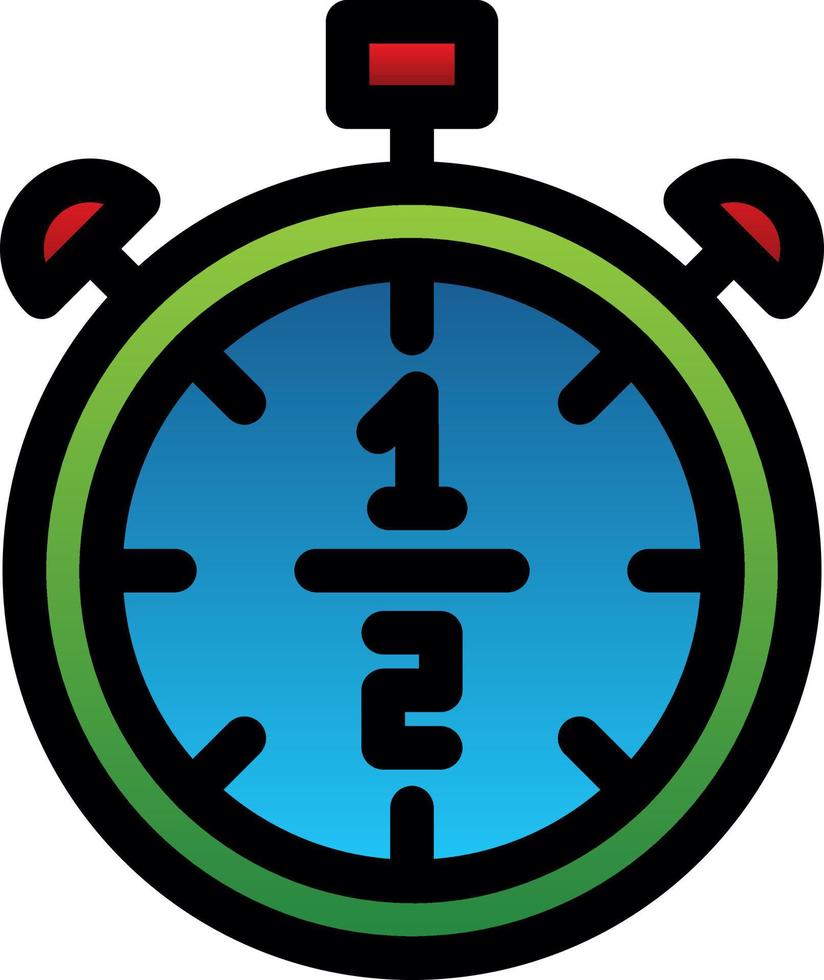 Half Time Vector Icon Design