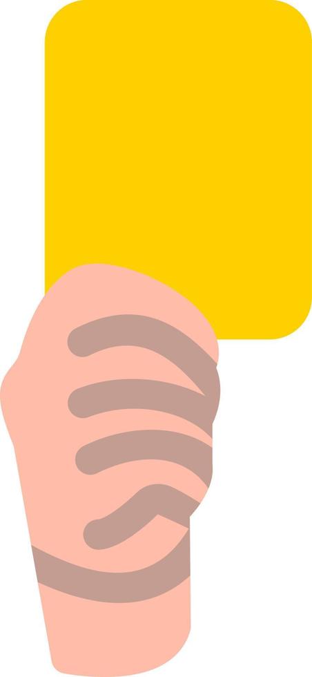 Yellow Card Vector Icon Design