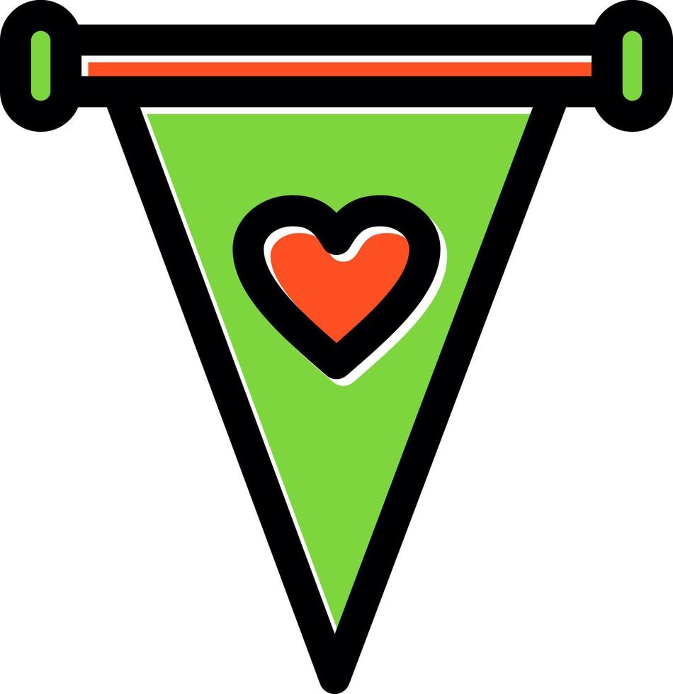Pennant Vector Icon Design