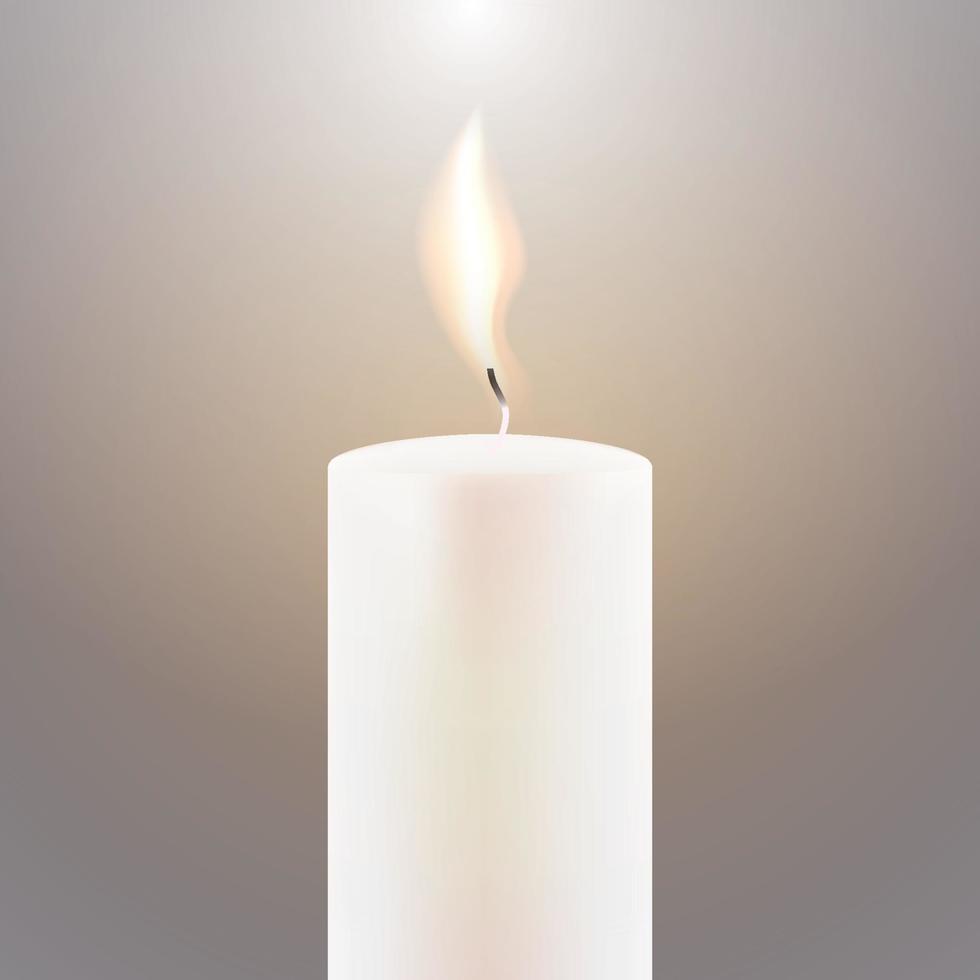 Candle Flame. Vector illustration.