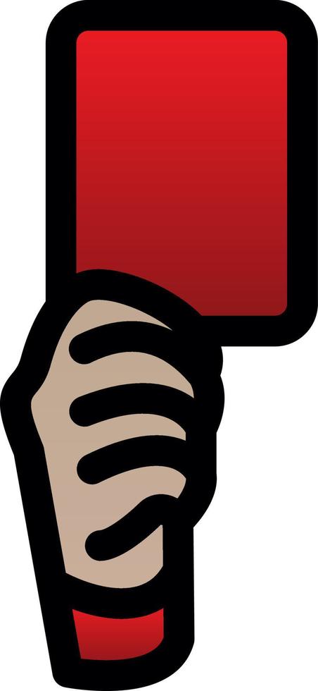 Red Card Vector Icon Design
