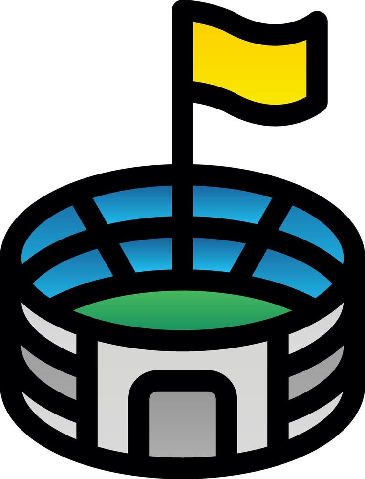 Stadium Vector Icon Design