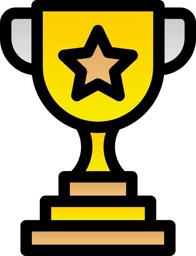 Trophy Vector Icon Design