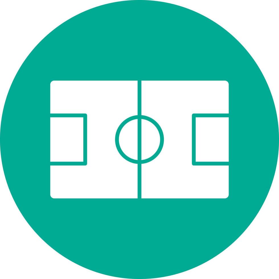 diseño de icono de vector de campo de fútbol