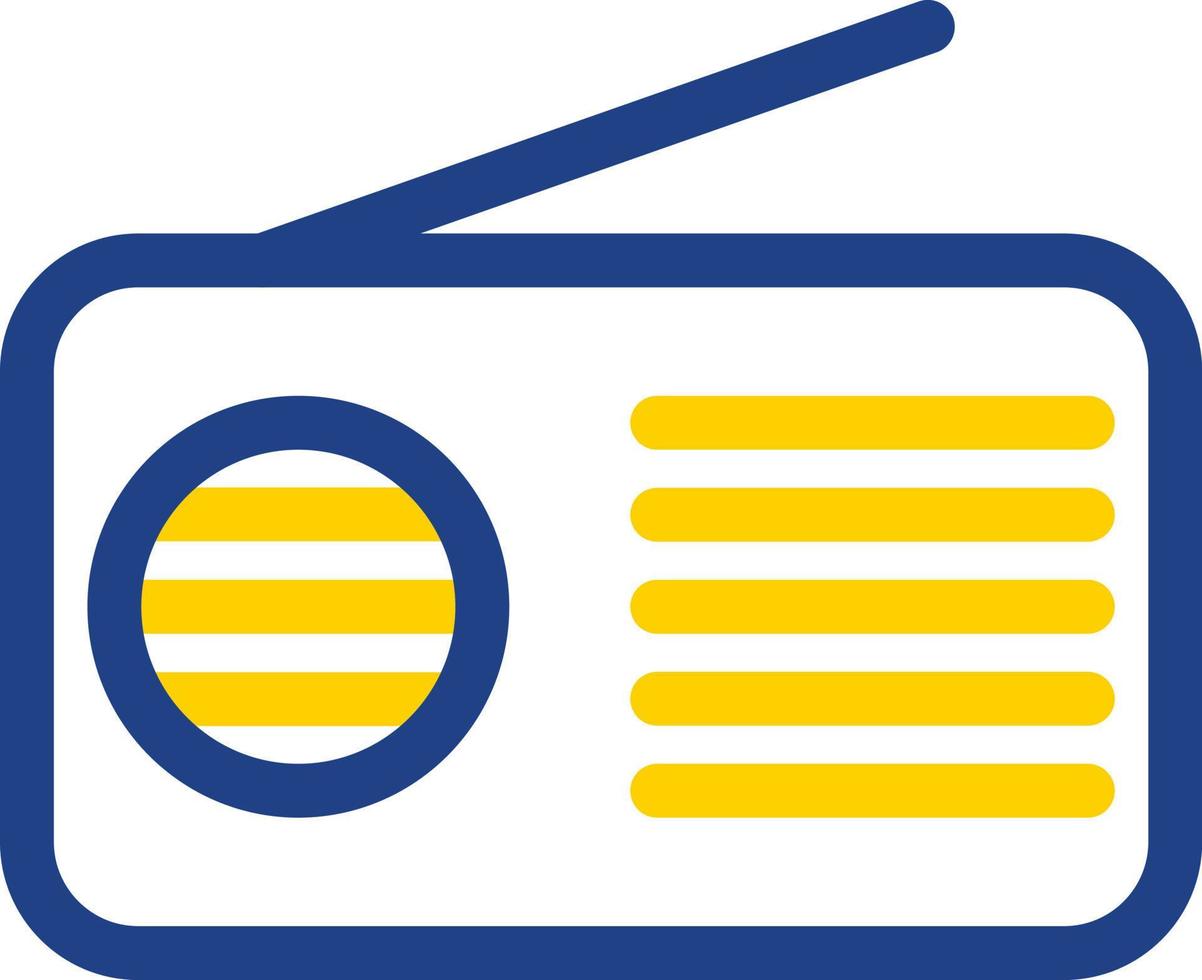 diseño de icono de vector de radio