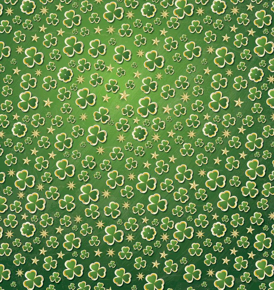Clover Pattern for St. Patrick's Day. vector