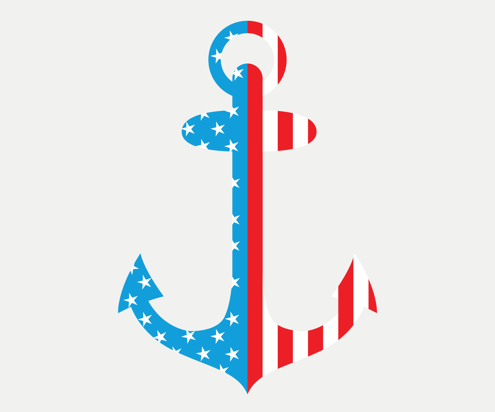 American flag vector anchor clipart isolated 15333163 Vector Art at