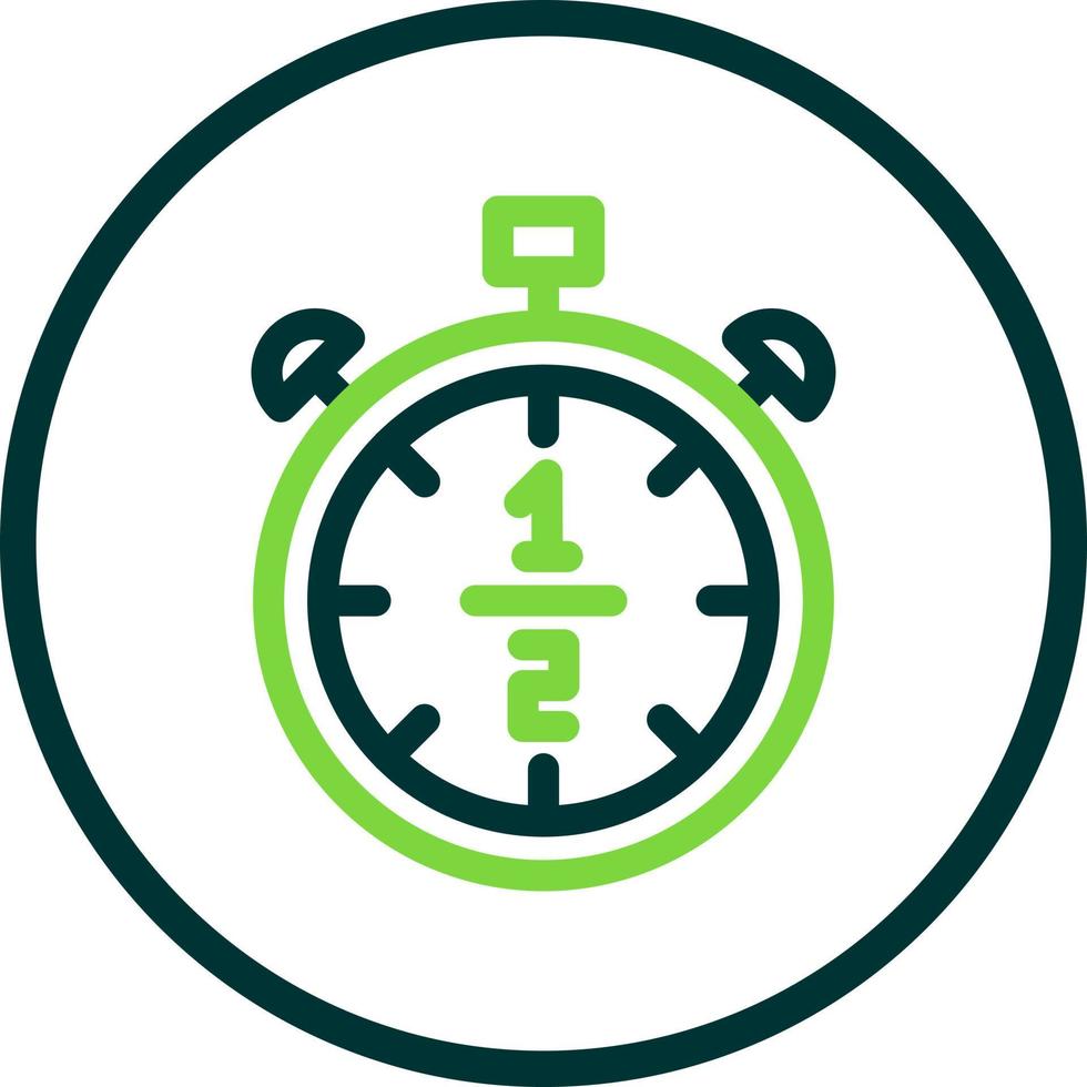 Half Time Vector Icon Design