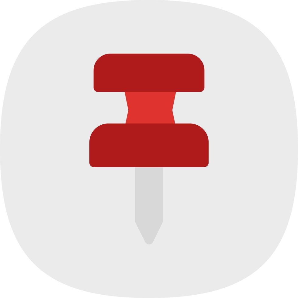 Push Pin Vector Icon Design